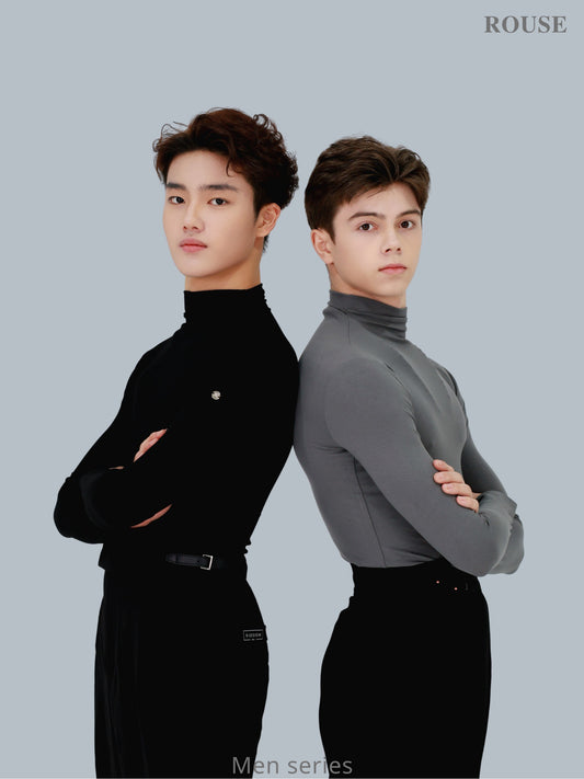 Classic high-neck long-sleeved shirt-Men's Series