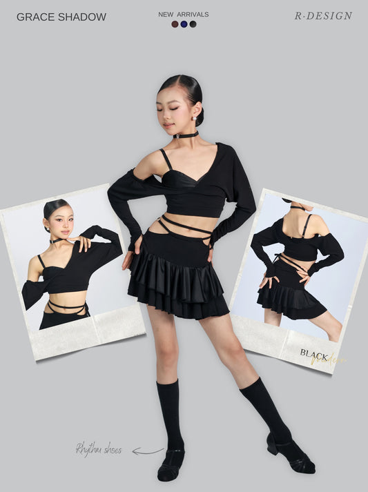 R·DESIGN Grace shadow | Black 🖤 Single Skirt Black