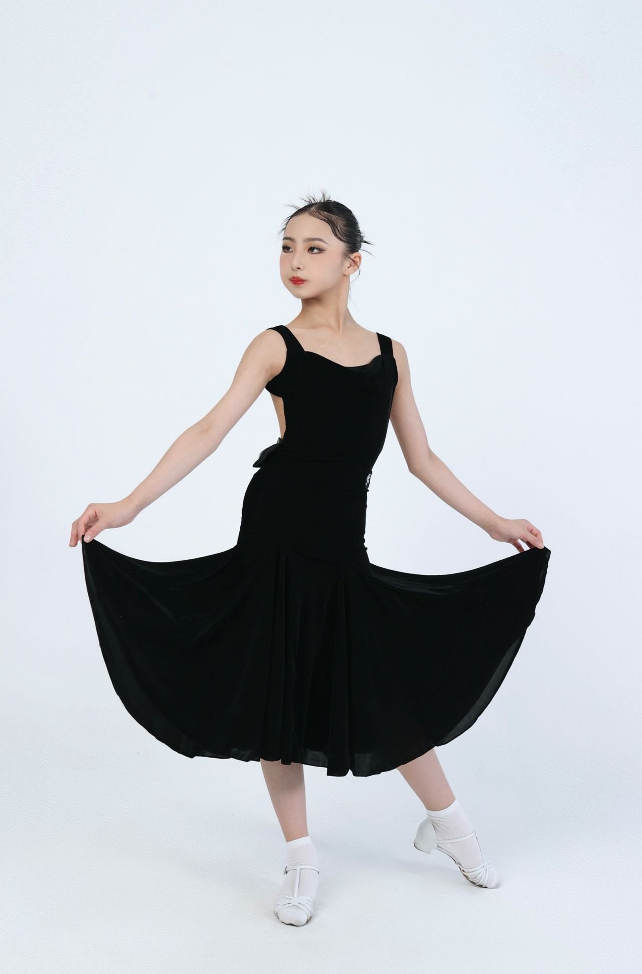 R·DESIGN The Midnight Nocturne Dress Black Fine velvet