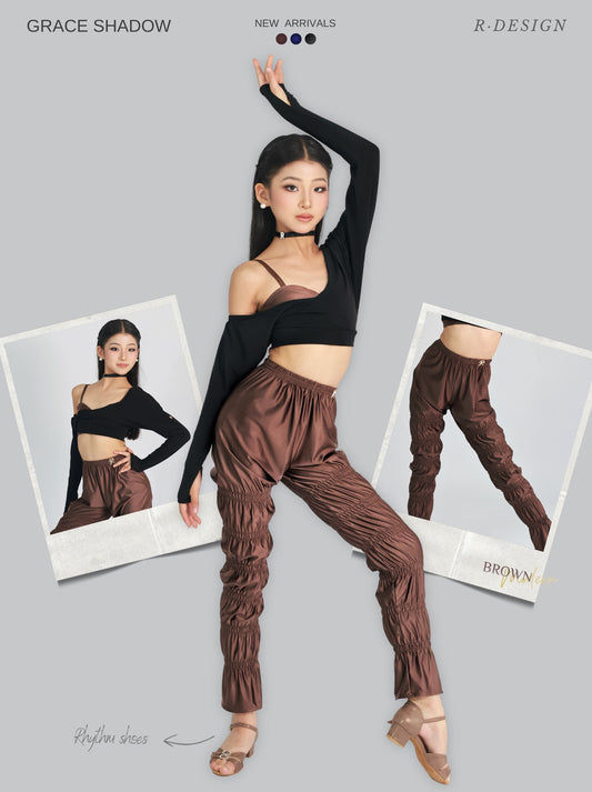 R·DESIGN Grace shadow | Brown 🤎 Single Pants Brown
