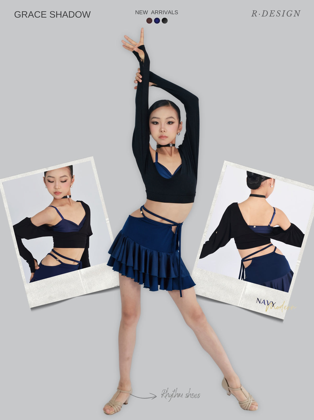 R·DESIGN Grace shadow | Navy 💙 Single Skirt Navy