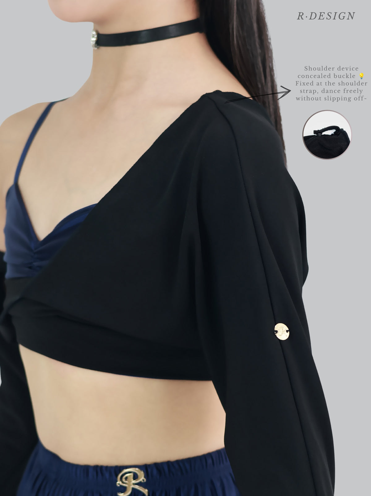 R·DESIGN Grace shadow | Navy 💙 Single Overpiece Navy