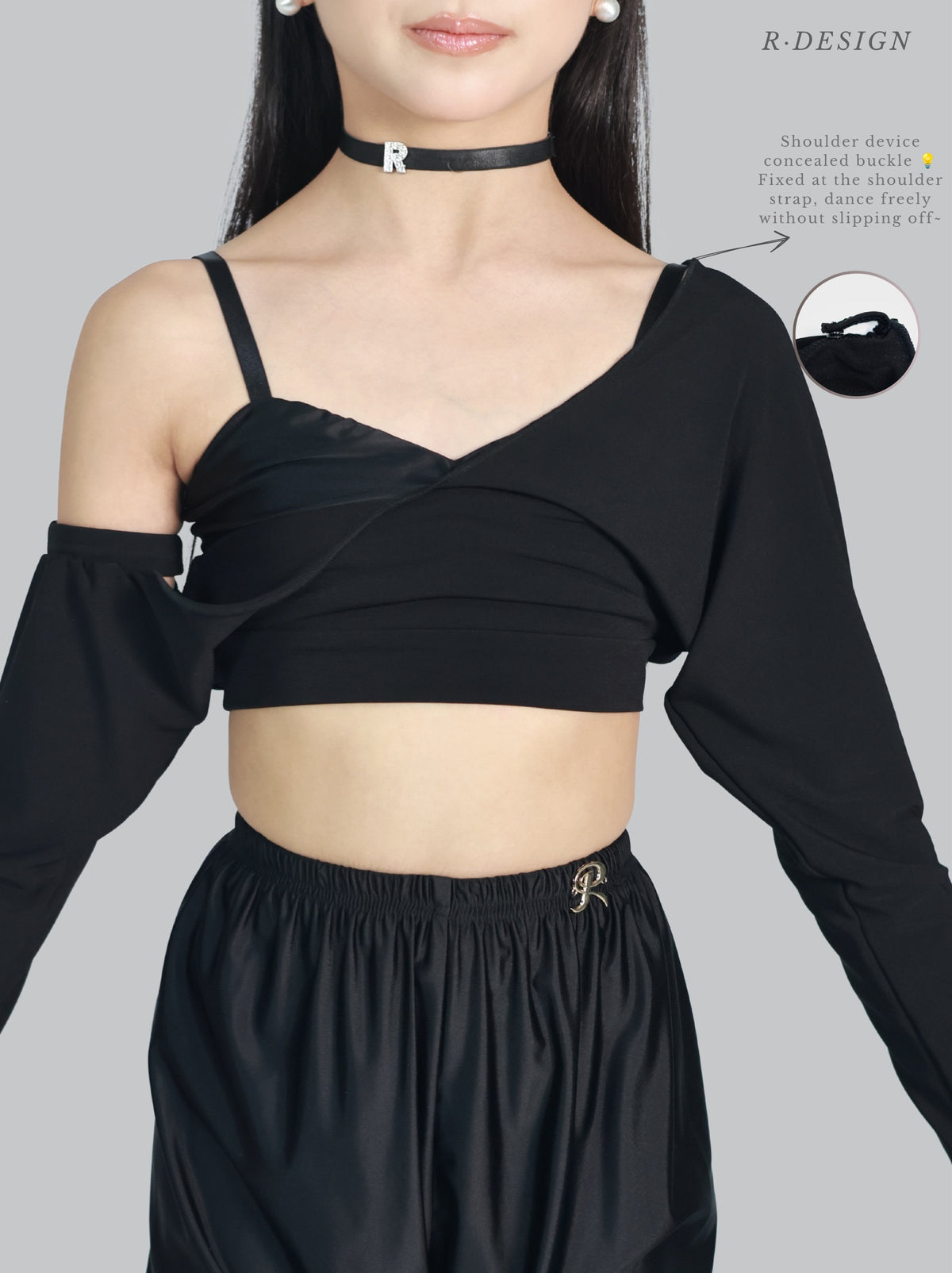 R·DESIGN Grace shadow | Black 🖤 Single Overpiece Black