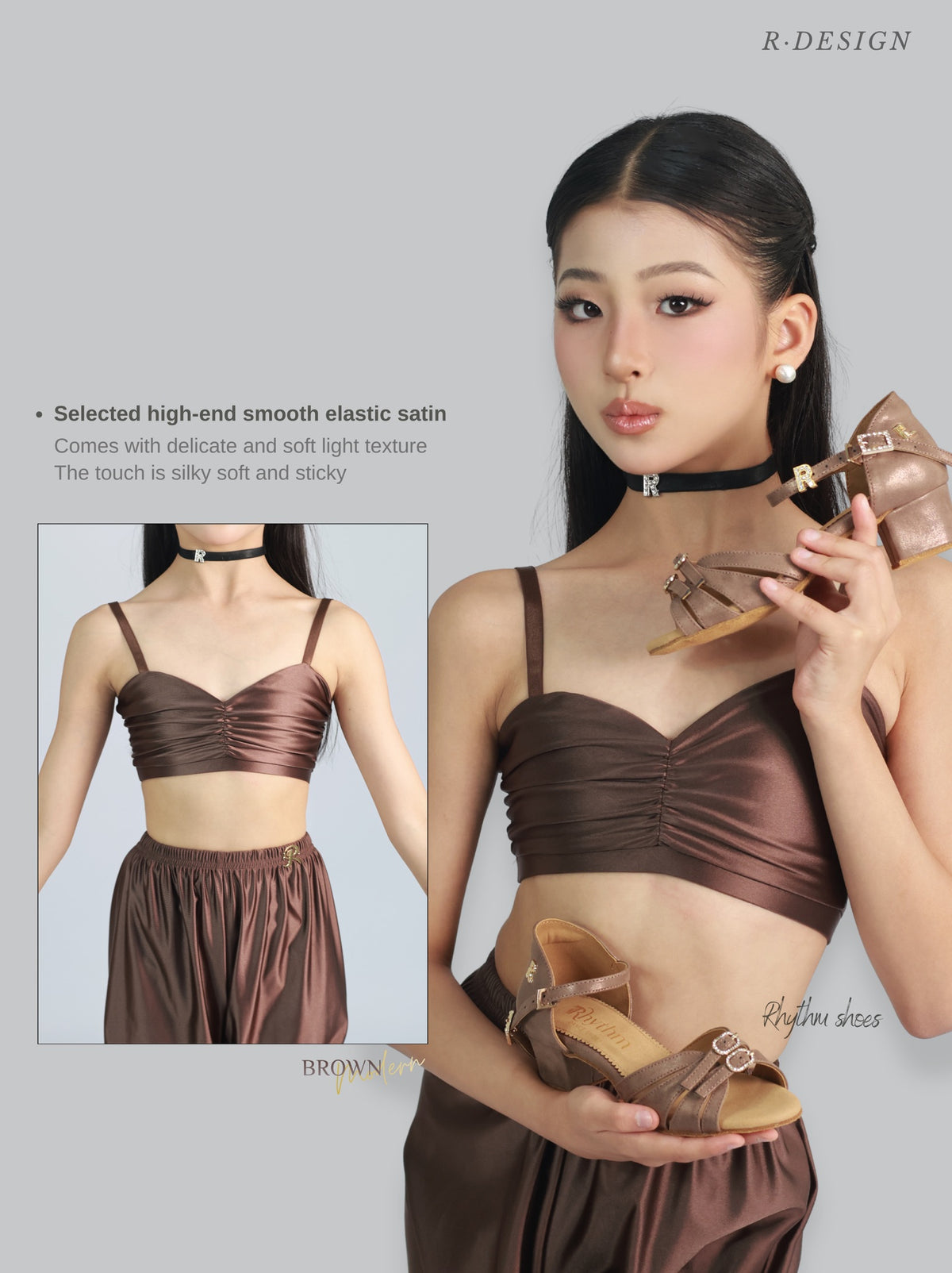 R·DESIGN Grace shadow | Brown 🤎 Single Strap Brown