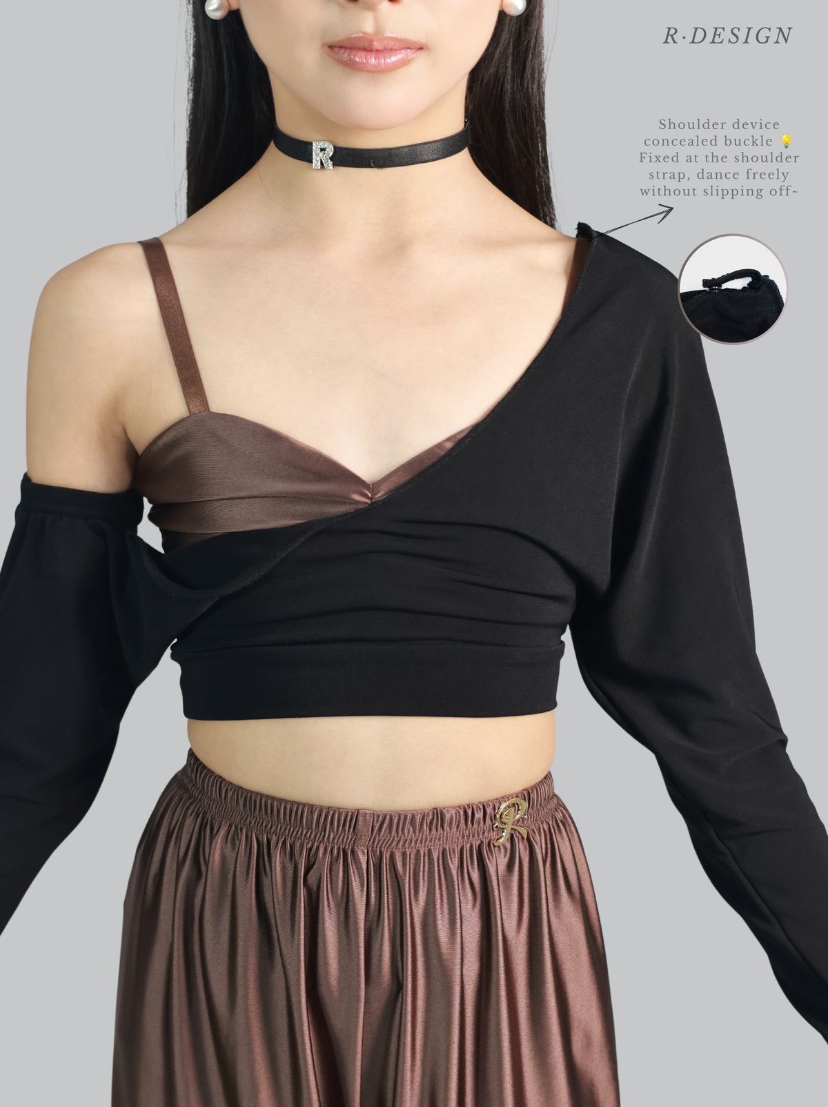R·DESIGN Grace shadow | Brown 🤎 Single Overpiece Brown