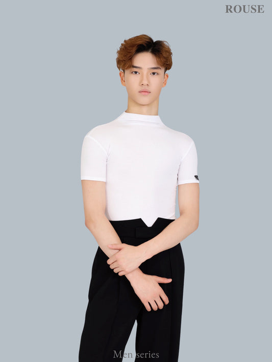 Classic high-neck short-sleeved shirt-Men's Series