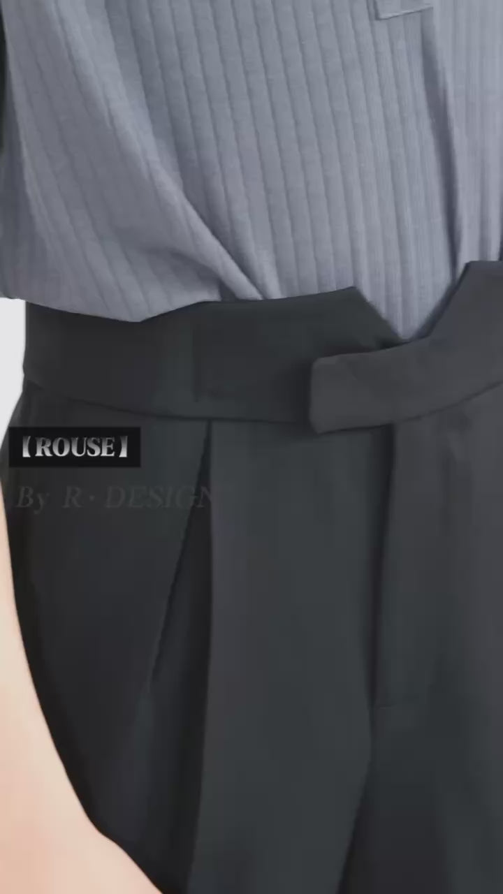 V-shaped high-waisted pants-Men's Series