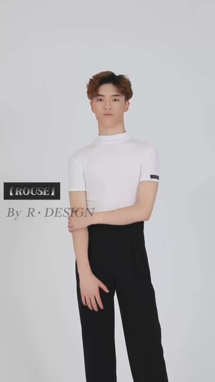 Classic high-neck short-sleeved shirt-Men's Series